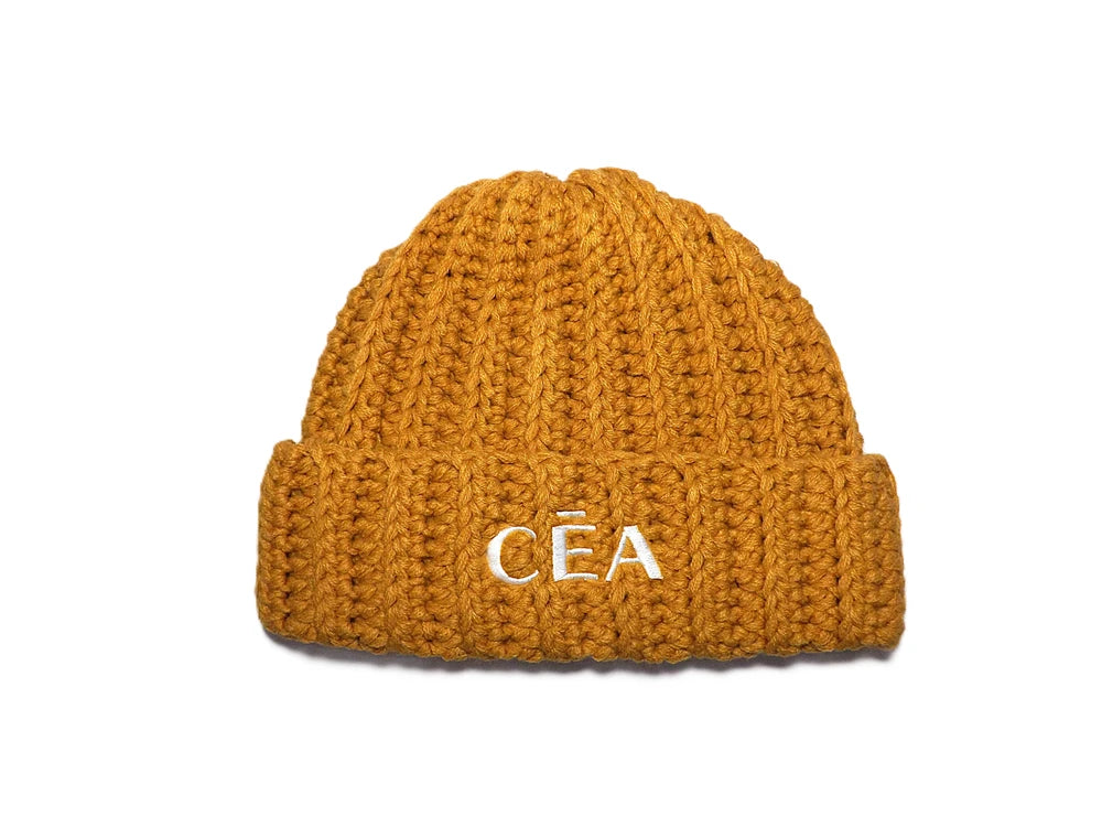 "Peanut Butter" Hand-Knitted Beanie By CĒA